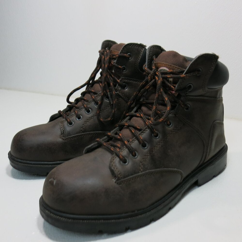 Brahma Oil Tanned Leather Safty Toe Work Boots Shoes Industrial Footwear Sz 10.5